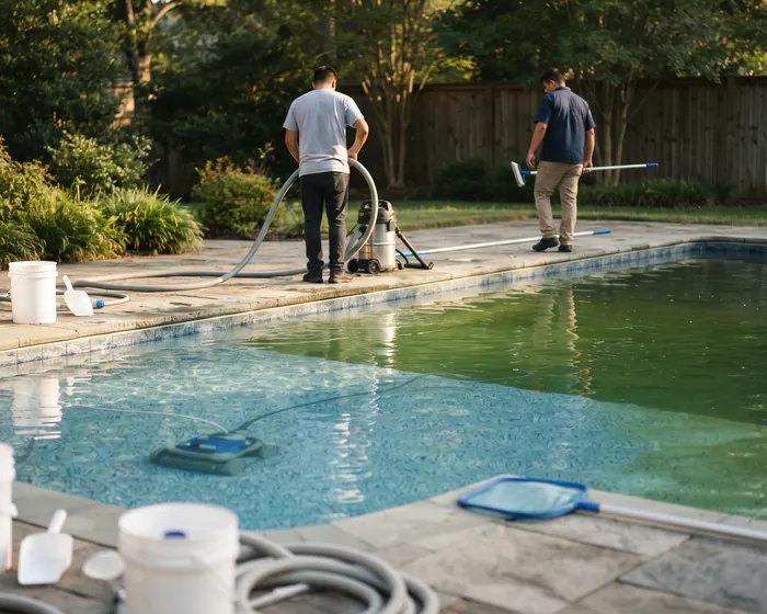 Green Pool Cleanup by Blue Atlantic Pool Service LLC